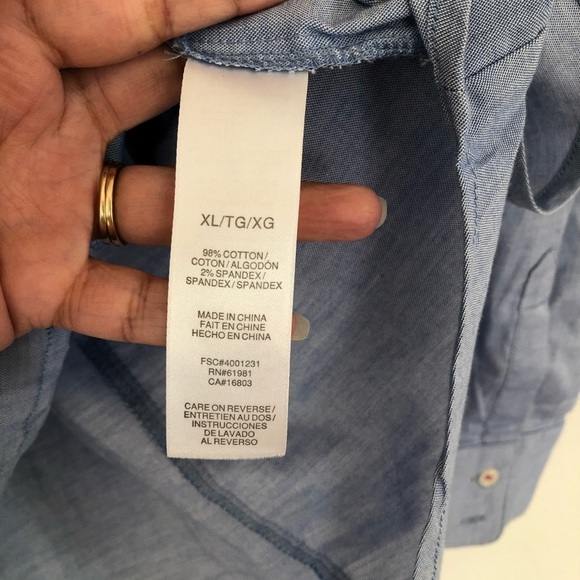 Signature Collections Casual Classic Work Buttons Up Shirt Size XL - Picture 6 of 8